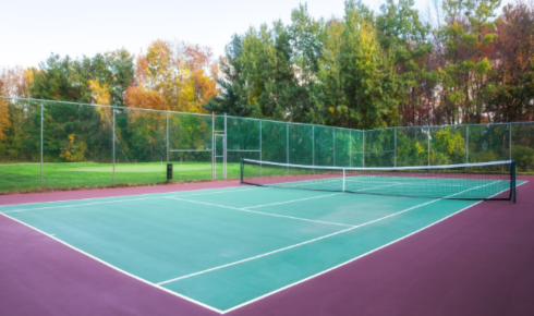 tennis court surface